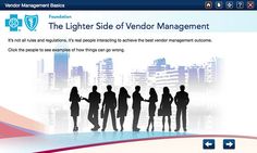 the light side of vendor management is shown in this screenshot from an advertiser's website