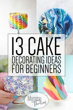 there is a cake that has been decorated for beginners