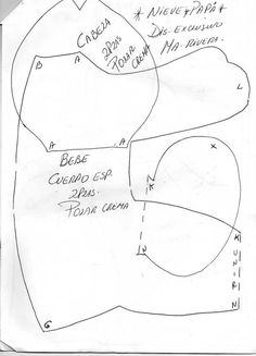 this is a drawing of the top part of a hat with measurements for each section