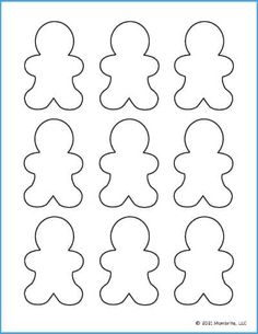 cut out shapes for gingerbreads to make them look like they are ready to be cut