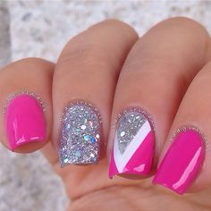 Instagram media by badgirlnails #nail #nails #nailart Pink Nail Art, Bright Nails, Get Nails, Fabulous Nails, Nail Art Summer, Cute Nail Designs, Fancy Nails, Creative Nails, Manicure E Pedicure