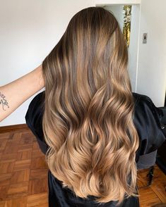 Caramel Balayage Brunette, Ombre Hair Color, Brown Hair Colors