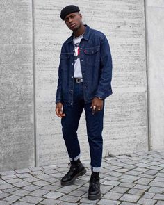 Men Street Outfit, Man Street Style, Outfits Quotes, Dr Martens Platform, Black Men Street Fashion