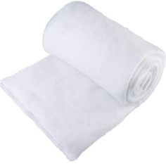 two white towels rolled up on top of each other