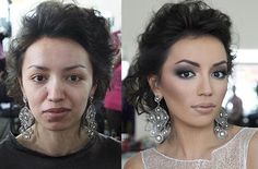 Big difference! Makeup Contouring, Makeup Tricks