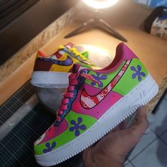 SpongeBob SquarePants Air Force 1 Custom Af1 Custom, Custom Painting