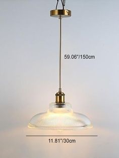 an image of a light fixture with measurements