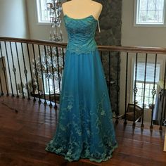 This Is A Gorgeous Blue Jovani Dress I've Only Worn It Once For A Little Bit More Than 2 Hours. It's In Great Condition. The Zipper Works The Reason It Isn't Closed In The Pictures Is Because The Mannequin Is A Size 4 And The Dress Is A Size 2. Blue Fitted A-line Gown, Blue A-line Evening Dress For Formal Events, Blue A-line Evening Dress For Formal Occasions, Blue A-line Formal Evening Dress, Formal Blue A-line Gown, Blue A-line Gown For Formal Occasions, Light Blue Fitted Mother Of The Bride Dress, Fitted Light Blue Mother Of The Bride Dress, Blue Fitted Floor-length Mother Of The Bride Dress