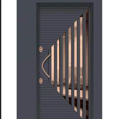 an open door with bars on the side