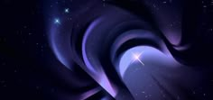 an abstract blue and purple background with stars