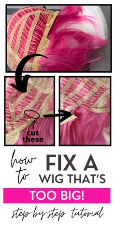 Struggling with a wig that's too big? Our latest tutorial shows you how to make the size of your wig smaller for a perfect fit! With easy-to-follow steps and helpful tips, you can customize your wig to ensure comfort and style | how to make your wig smaller | how to fix a cosplay wig | how to make a wig look natural How To Make Wig Less Shiny, Cosplaying Tips, Cosplay Wig Tutorial, Wig Tutorials, Make A Wig, Wearing Wigs, How To Wear A Wig, Your Cosplay, Cheap Wigs