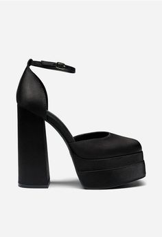 Wear these eye-catching platform heels for a statement look. Available in a range of vibrant colors that will get you noticed whatever the occasion. These women's heels are a must-have when you need to dress up for parties and special occasions Cheap Black Chunky Platform Heels, Black Chunky Platform Heels With Square Toe, Black Chunky Platform Slip-on Heels, Black Ankle-high Heels With Chunky Platform, Black Ankle-high Chunky Platform Heels, Goth Clothing, Women's Heels, Graduation Ideas, Platform Pumps