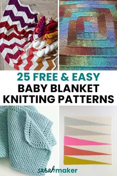 25 free and easy baby blanket knitting patterns