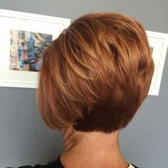 36 Cool Bob Haircut Trends for Women 2019 - Lead Hairstyles Bob Inversat, Stacked Hairstyles, Short Stacked Bob Hairstyles, Short Stacked Hair, Short Red Hair