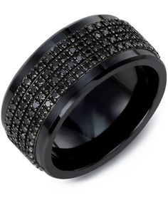 Mens Black Diamond Rings, Black Diamond Wedding Band, Black Diamond Wedding Rings, Wide Wedding Bands, Black Gold Ring, Black Wedding Band, Men Rings, Popular Rings