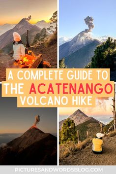 The Acatenango volcano hike is one of the best things to do in Guatemala! Find out why this epic hike belongs on your Guatemala itinerary, as well as all the tips you need to know. See why this is one of the top things tod o in Antigua, Guatemala! Guatemala Volcano, Hike Pictures, Volcano Hike, Active Volcano, Trekking Poles