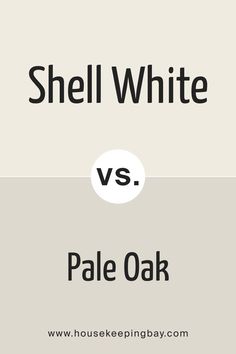 Shell White SW 8917 vs Pale Oak by Sherwin-Williams Sw Egret White Walls, Bm Pale Oak Living Room, Sw Egret White, Egret White Sherwin Williams, Sherwin Williams Egret White, Bm Pale Oak, Pale Oak Benjamin Moore, Benjamin Moore Pale Oak, Greek Villa Sherwin Williams