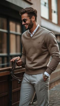 Black And Brown Men Outfit, Men Button Down Outfit Casual, Men Christmas Outfit Classy, Men Holiday Party Outfit, Formal Men Outfit Classy Style, Formal Classy Outfits Men, Mens Cocktail Attire Wedding Guest, Man Fall Outfit, Holiday Outfit Men