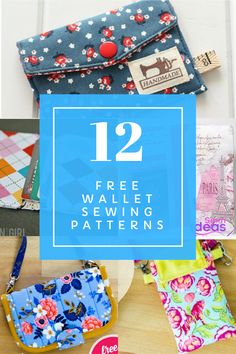 the twelve free wallet sewing patterns