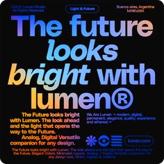 the future looks bright with lumeno's new font and graphic design book