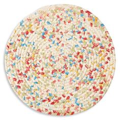 an image of colorful glitter in a circle