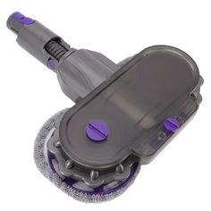 an image of a purple and gray floor scruber on a white backgroud