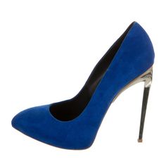 Giuseppe Zanotti Shoes Sz 38/7.5 Perfect Condition,Worn Once Indoors Modern Blue Pointed Toe Heels, Elegant Blue Heels With Contrasting Heel Counter, Elegant Blue Heels With Contrasting Heel, Blue Heels With Branded Insole For Evening, Chic Blue Court Shoes For Evening, Chic Blue Evening Court Shoes, Blue Suede Heels With Sculpted Heel, Zanotti Shoes, Giuseppe Zanotti Shoes