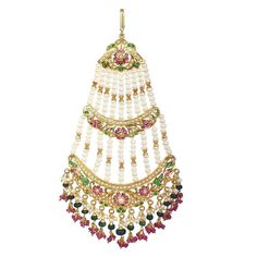 gold plated bridal jhoomer pass Traditional Chandbali Earrings With Dangling Beads, Traditional Chandbali Jewelry With Dangling Beads, Ceremonial Kundan Jewelry With Gold Beads, Traditional Bridal Necklace With Dangling Round Beads, Temple Jewelry With Dangling Beads For Diwali, Diwali Temple Jewelry With Dangling Beads, Traditional Pearl Necklace With Dangling Beads For Weddings, Ceremonial Temple Jewelry With Gold Beads, Traditional Jewelry With Round Beads For Ceremonies