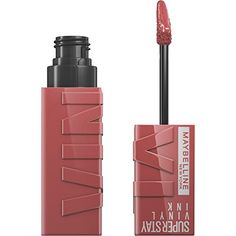 Maybelline Super Stay Vinyl Ink Longwear No-Budge Liquid Lipcolor Makeup, Highly Pigmented Color and Instant Shine, Cheeky, Rose Nude Lipstick, 0.14 fl oz, 1 Count Maybelline Super Stay Vinyl Ink, Maybelline Superstay Vinyl Ink, Superstay Maybelline, Maybelline Lipstick, Vegan Art, Maybelline Superstay, Maybelline Makeup, Liquid Lip Color, Maybelline Super Stay