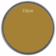 a brown tin with the word dijon on it's bottom and bottom corner