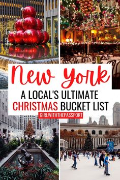 the new york christmas bucket list is filled with things to see and do this holiday season