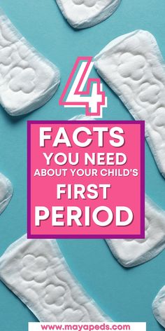 Learn what to expect with your child's first period and the year afterward. Included: symptoms, when to seek medical care, and what to do to stay healthy. Menstrual Period, First Period, Health Planner, Health Facts, Medical Care, Stay Healthy, How To Stay Healthy, Period, Medical