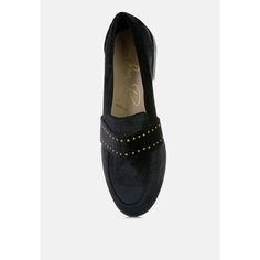 Walkin-g in these incredibly stylish and luxe Velvet loafers is a treat. For the experimental you, this can be a great workwear addition. Crafted in great quality and finish, the super comfortable women's shoes have stud details on top strap. The loafers have a cushion insole which offers comfort and cuts strain. Outer material: Velvet Lining Material: PU Outer sole: TPR Almond Toe Short Flat Heel Slip On High Quality and Durable Construction Loafer Shoes Flat Slip-ons With Brogue Detailing For Work, Flat Brogue Detailed Slip-ons For Work, Office Loafers With Studded Rubber Outsoles, Casual Workwear Loafers With Studded Outsoles, Comfortable Women's Shoes, Velvet Loafers, Comfort Shoes Women, Pet Gear, Mobile Photography