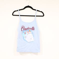 Disney Princess Cinderella Tank Top Hit Topic New W Tags Disney Crop Top, Disney Outfits Tank Tops, Plus Size Disney Tank Top, Disney T-shirts & Tank Tops, Lululemon Shirt, Disney Tank Tops, Disney Tanks, Womens Tank Top Disney, Disney Princess Cinderella