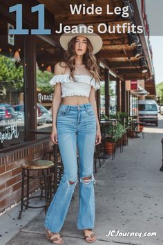 Tips to styling baggy jeans for casual occasions. See the latest jeans trends with these 11 outfit ideas. From blazers to hoodies, get inspired! #FashionIdeas #JeansOutfits Styling Baggy Jeans, Baggy Jeans Fashion