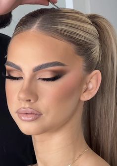 Nude Glam Makeup, Make Up Nude, Contouring Makeup, Pinterest Makeup