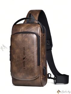 Bird in Bag - Timeless Travel Companion Backpack Bag With USB Port Anti-theft Crossbody Backpack, Anti-theft Crossbody Backpack For Daily Use, Daily Use Anti-theft Crossbody Backpack, Multifunctional Anti-theft Backpack Shoulder Bag, Anti-theft Backpack Shoulder Bag For On-the-go, Functional Brown Rectangular Chest Bag, Anti-theft Rectangular Chest Bag For Everyday Use, Daily Use Chest Bag Backpack With Anti-theft Pocket, Rectangular Anti-theft Chest Bag For Everyday Use