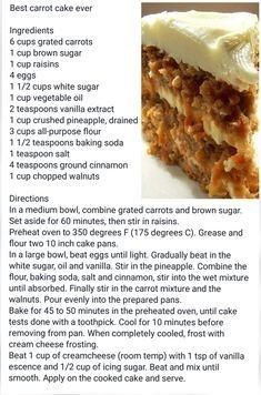 a recipe for carrot cake with cream cheese frosting