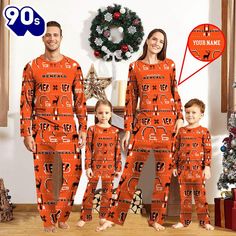 NFL Family Pajama Set, NFL Cincinnati Bengals Sport Pajamas Custom Your Name – A family pajama set is a delightful way to bring the whole family together for cozy nights and festive occasions. Typically made from soft, breathable fabrics like cotton or fleece, these matching pajamas come in a variety of fun designs and colors,... Nfl Family, Family Pajama Sets, Family Together, Fabric Cuff, Matching Pajamas, Family Pajamas, Pajamas Set, Cincinnati Bengals, Fun Designs