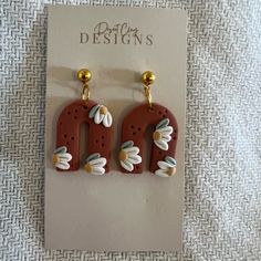 Brand New / Never Worn More From This Designer Available In My Closet 1 For $10 2 For $17 3 For $15 Macrame Clay Earrings, Polymer Clay Cactus Earrings, Polymer Clay Cross Earrings, Boho Clay Earrings, Desert Clay, Clay Dangle Earrings, Clay Designs, Cactus Earrings, Clay Design