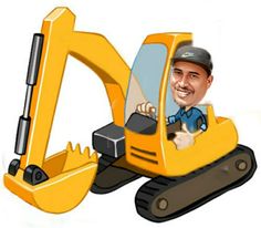 an image of a cartoon man driving a construction vehicle