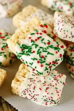 christmas sprinkles and cookies on a plate