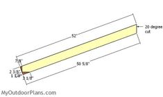 the measurements for an outdoor bench