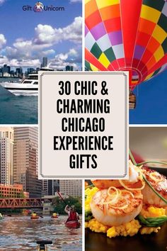 the chicago skyline with hot air balloons and other things to do in chicago, illinois