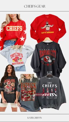 #football #superbowl #sports Chiefs Outfit Woman, Kansas Football, Abbey Road, Sport T Shirt, Kansas, Walking