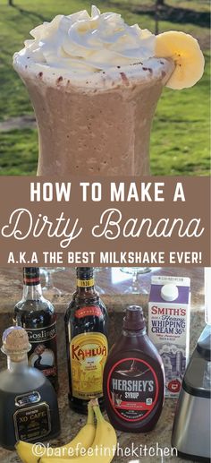 how to make a dirty banana milkshake