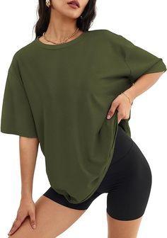 Looking for the perfect blend of comfort and style? Look no further! The Athmile Women's Oversized T-Shirts are your go-to choice for any season. With a soft, stretchy blend of polyester, rayon, and spandex, these tees promise all-day comfort and a flattering fit.✨
🛒 Ready to upgrade your casual look? Grab yours now on Amazon! Click here to shop
#Fashion #SummerStyle #CasualOutfit #OversizedTee #AthmileFashion #AmazonFinds Tunic Tops Summer, Short Sleeve Tops Casual, Spring Tees, Oversized Crewneck, Vetements T Shirt