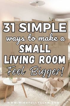 small living room decor ideas Simple Small Living Room Decor, Simple Small Living Room Ideas, Simple Small Living Room, Living Rooms Minimalist, Living Rooms Farmhouse