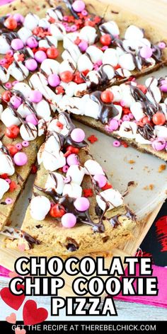 Chocolate Chip Cookie Pizza