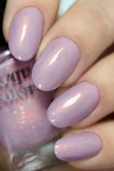 Fata Morgana Lilac Nails Design, Lavender Nail Polish, Fata Morgana, Lilac Nails, Lavender Nails, Nail Shimmer, Sparkle Nails, Fancy Nails, Nail Art Tutorial